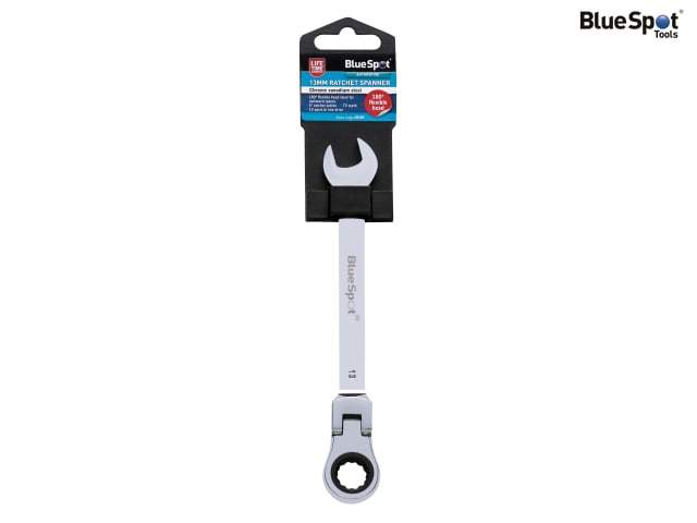 BlueSpot Tools 180° Flexible Head Ratchet Spanner 13mm