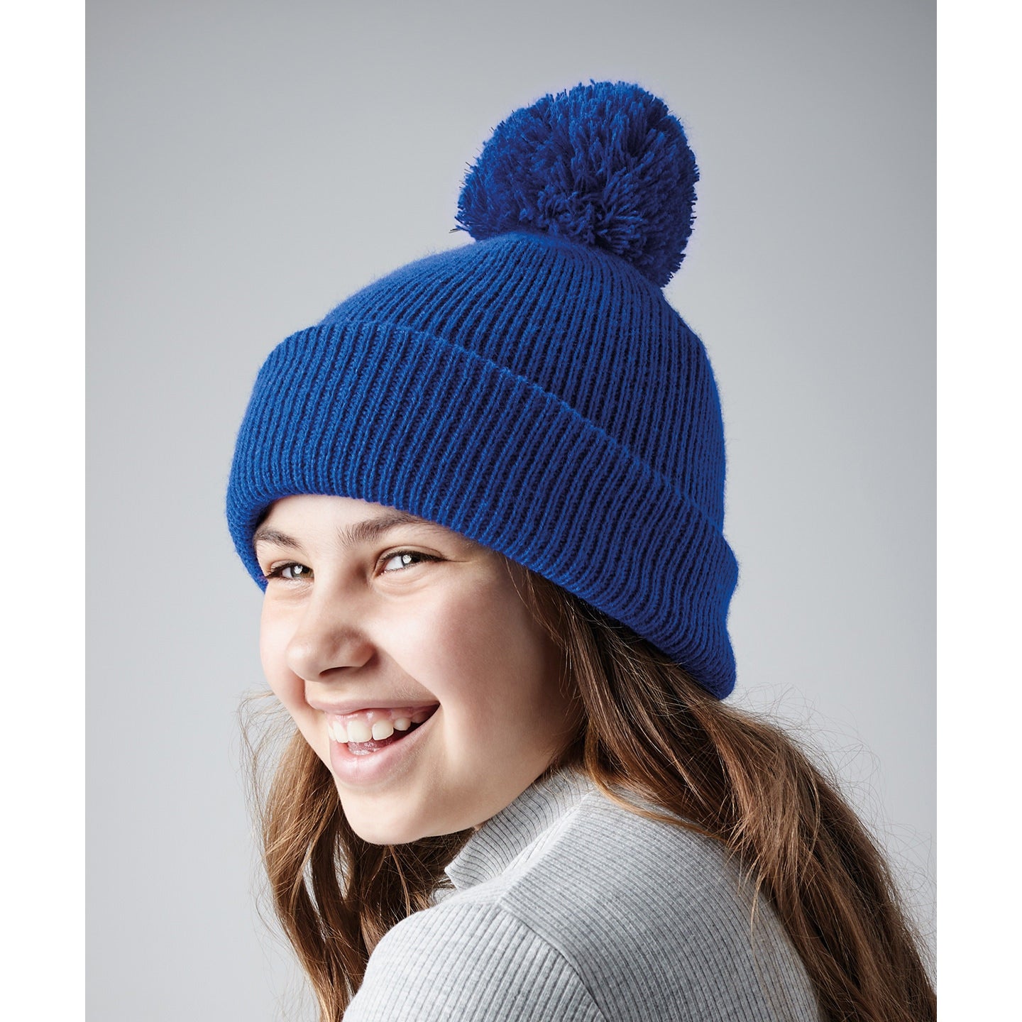 Beechfield Junior Reflective Bobble Beanie