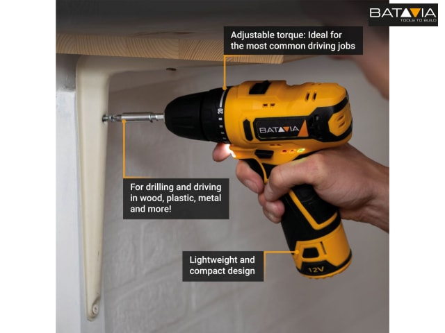 Batavia FIXXPACK Drill Driver 12V Bare Unit