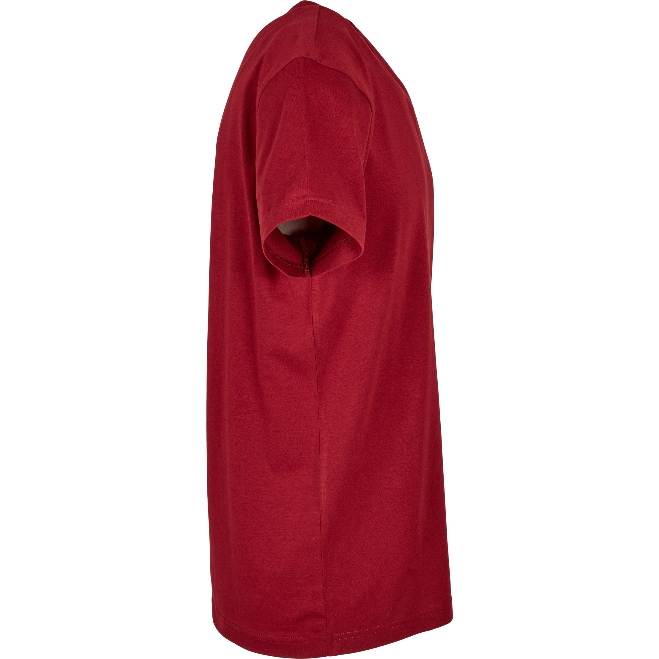 Build Your Brand Basic Basic Round Neck Tee - Burgundy