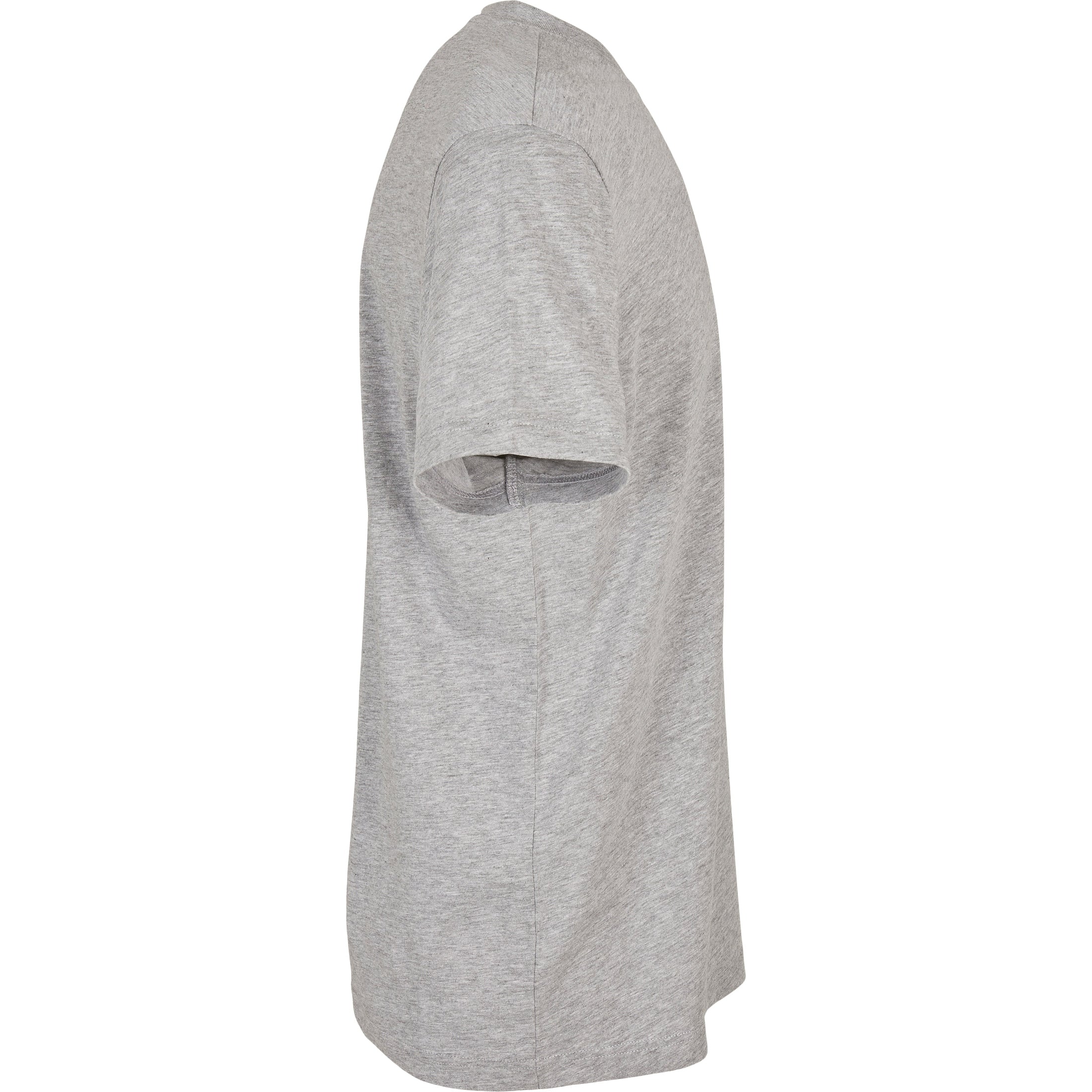 Build Your Brand Basic Basic Round Neck Tee - Heather Grey