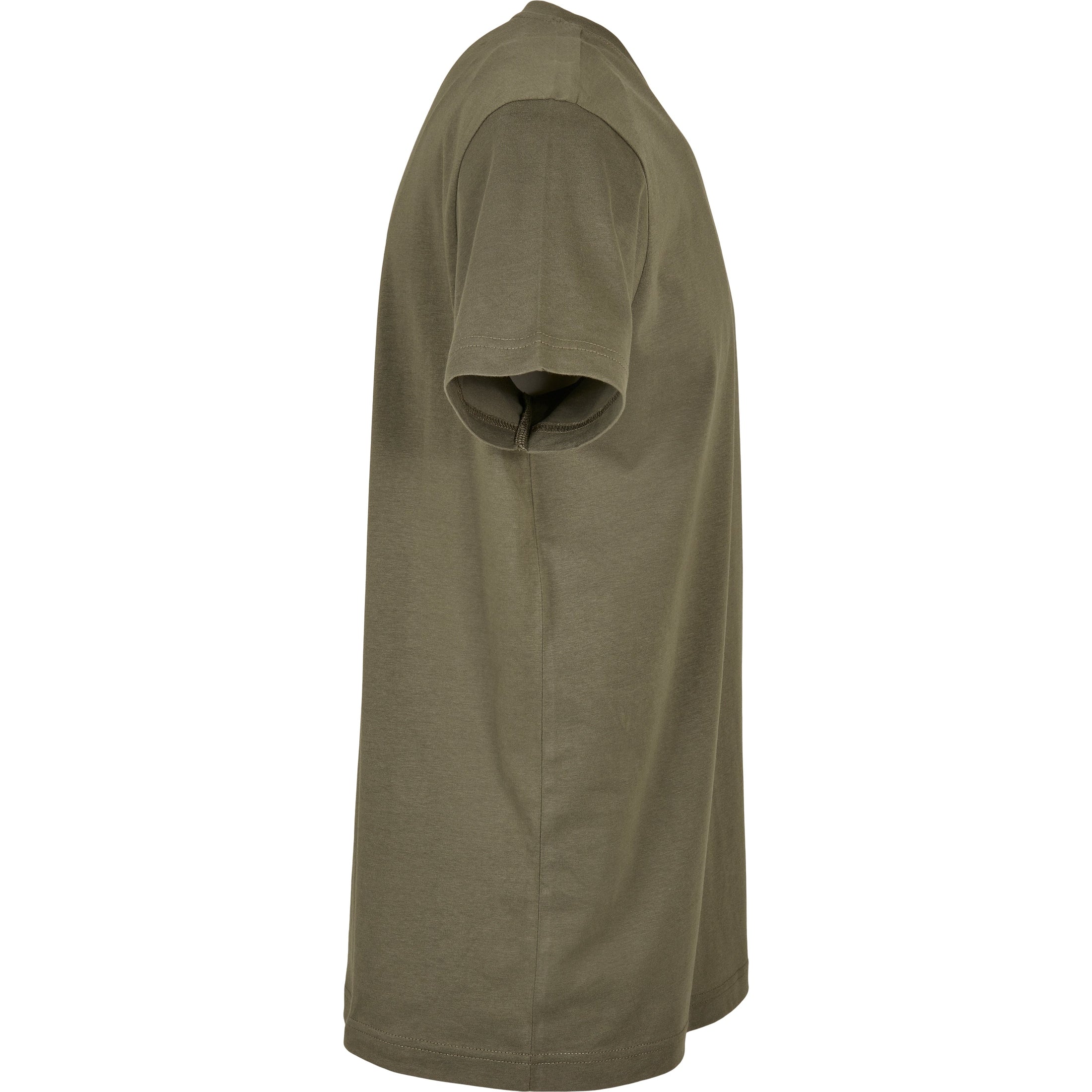 Build Your Brand Basic Basic Round Neck Tee - Olive