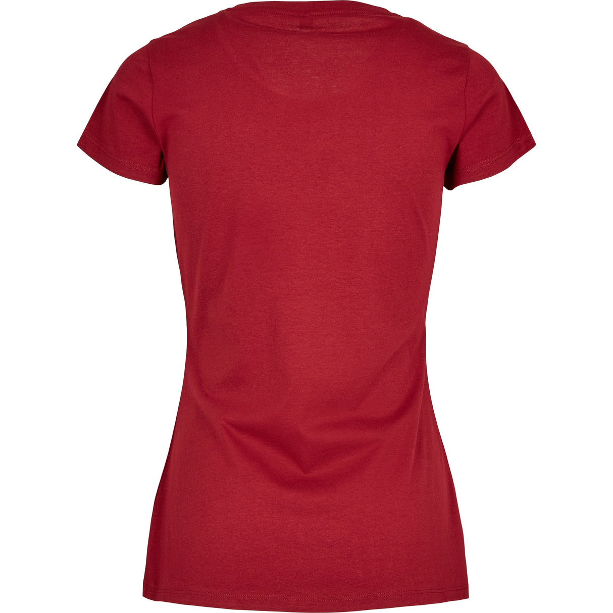 Build Your Brand Basic Women's Basic Tee - Burgundy