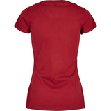 Build Your Brand Basic Women's Basic Tee - Burgundy