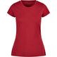 Build Your Brand Basic Women's Basic Tee - Burgundy