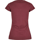 Build Your Brand Basic Women's Basic Tee - Cherry