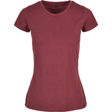 Build Your Brand Basic Women's Basic Tee - Cherry