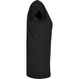 Build Your Brand Basic Women's Wide Neck Tee - Black