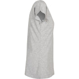 Build Your Brand Basic Women's Wide Neck Tee - Heather Grey