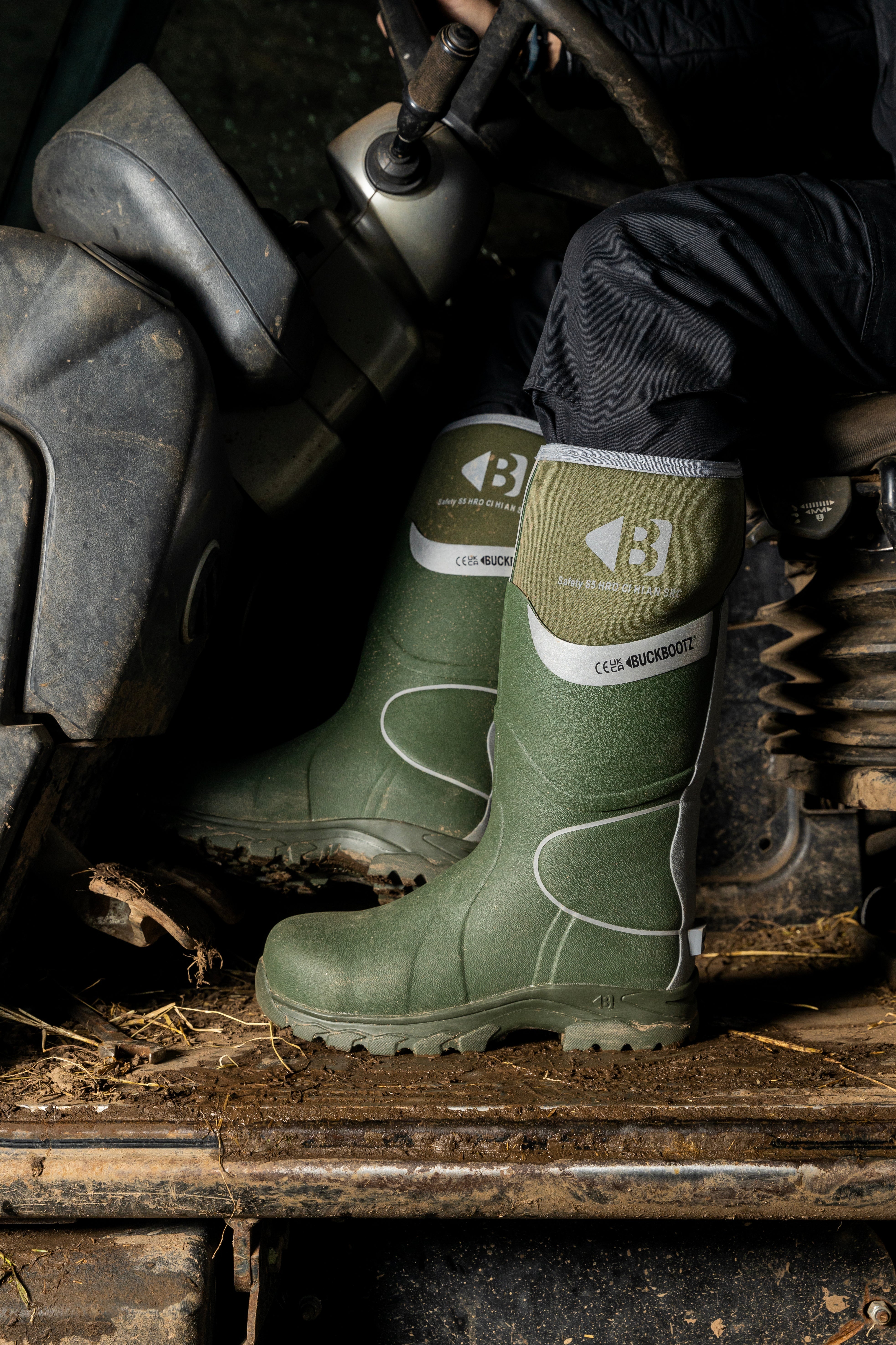 BBZ8000 Safety Wellington Boot - Green