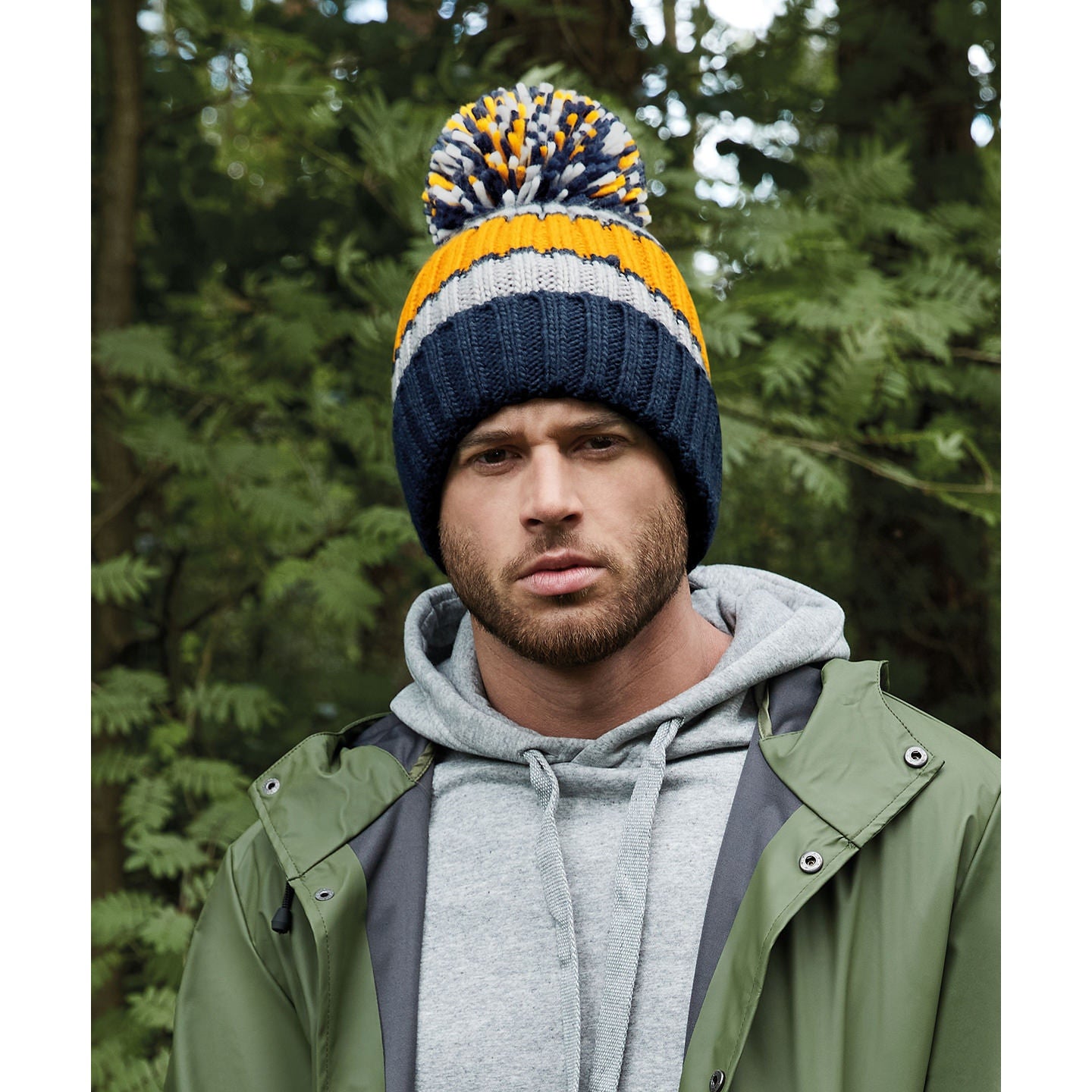 Beechfield Hygge Striped Beanie