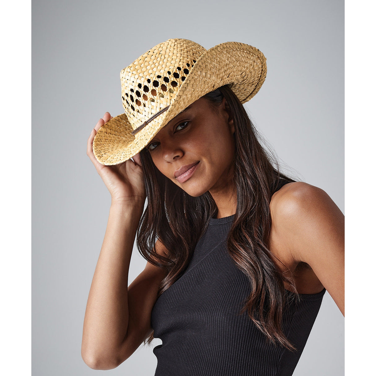 Beechfield Straw Cowboy Hat