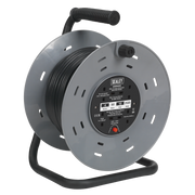 Sealey Cable Reel 50m 4 x 230V 1.25mm² Thermal Trip