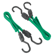 Sealey Flat Bungee Cord Set 2pc 610mm