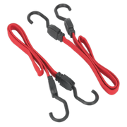 Sealey Flat Bungee Cord Set 2pc 760mm