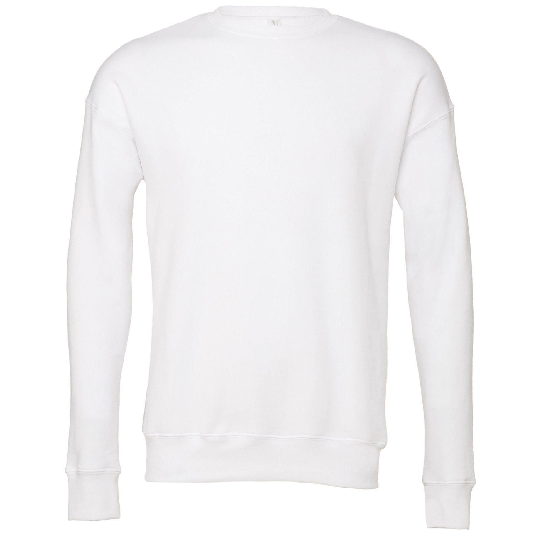 Bella Canvas Unisex Drop Shoulder Fleece - White