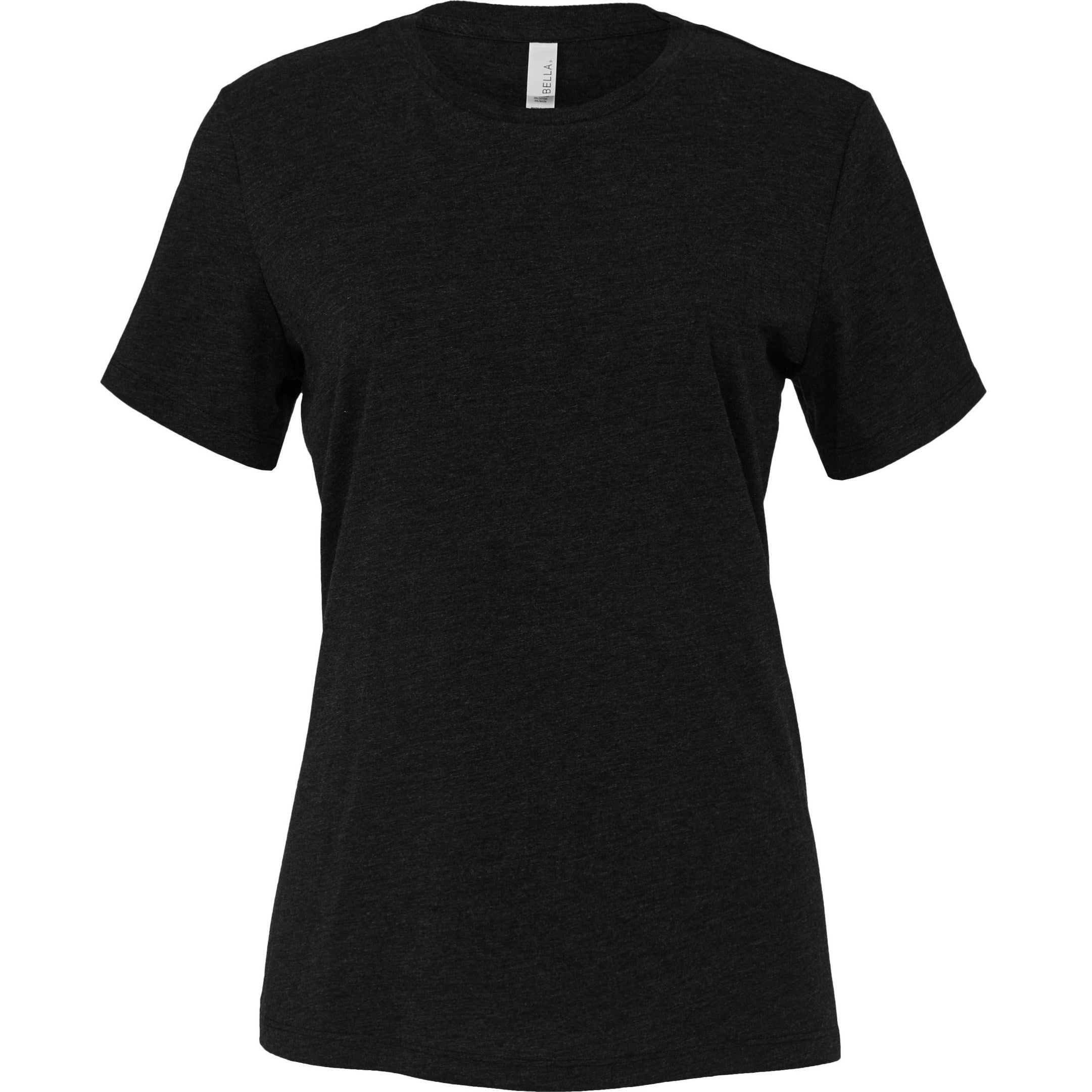 Bella Canvas Women's Relaxed Jersey Short Sleeve Tee - Black Heather