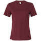 Bella Canvas Women's Relaxed Jersey Short Sleeve Tee - Maroon