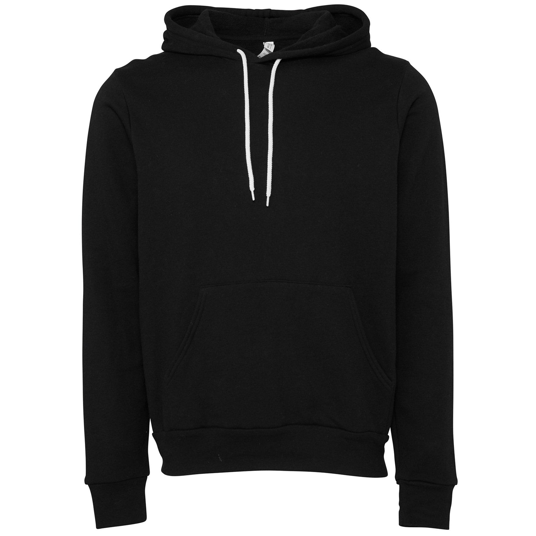 Bella Canvas Unisex Polycotton Fleece Pullover Hoodie - DTG Black