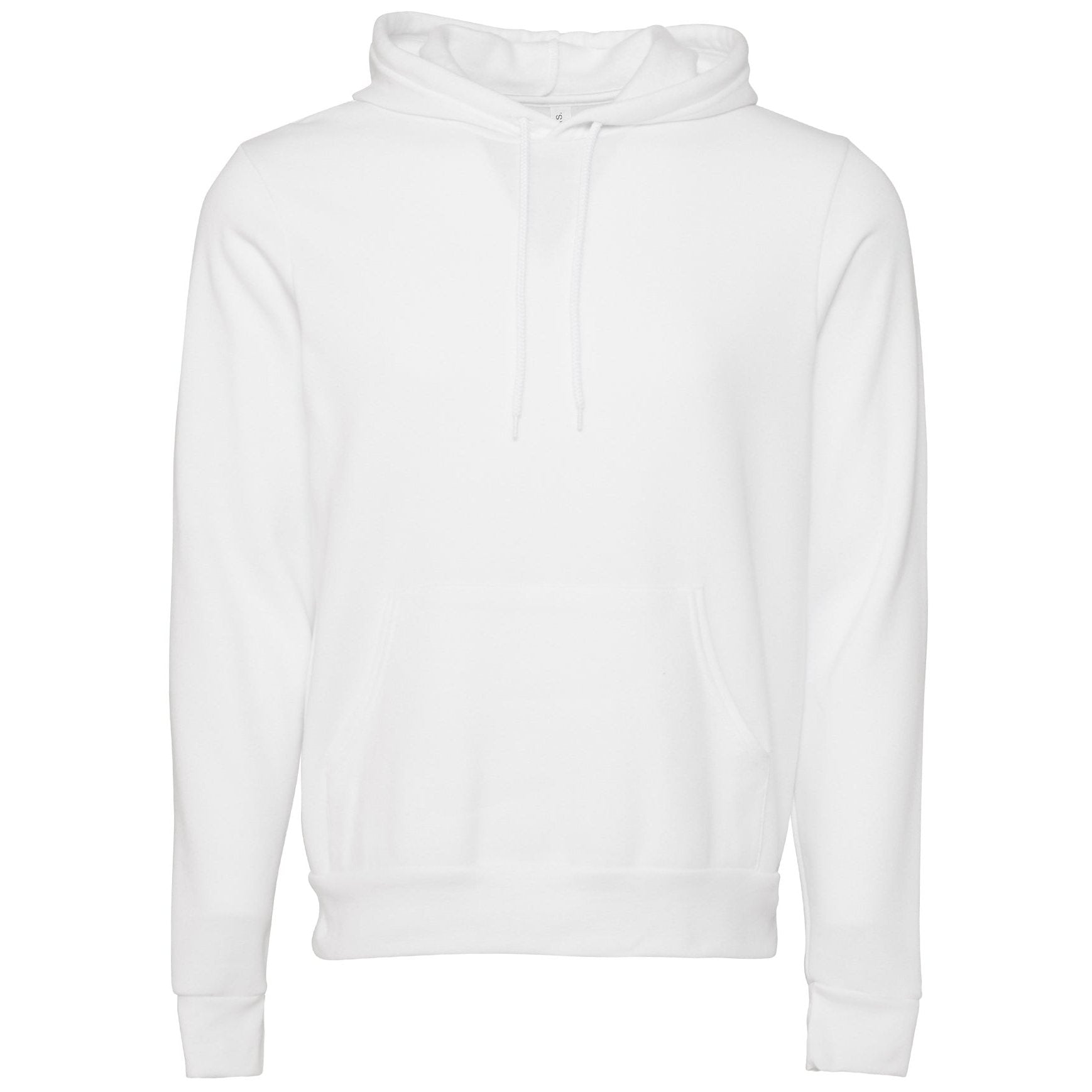 Bella Canvas Unisex Polycotton Fleece Pullover Hoodie - DTG White