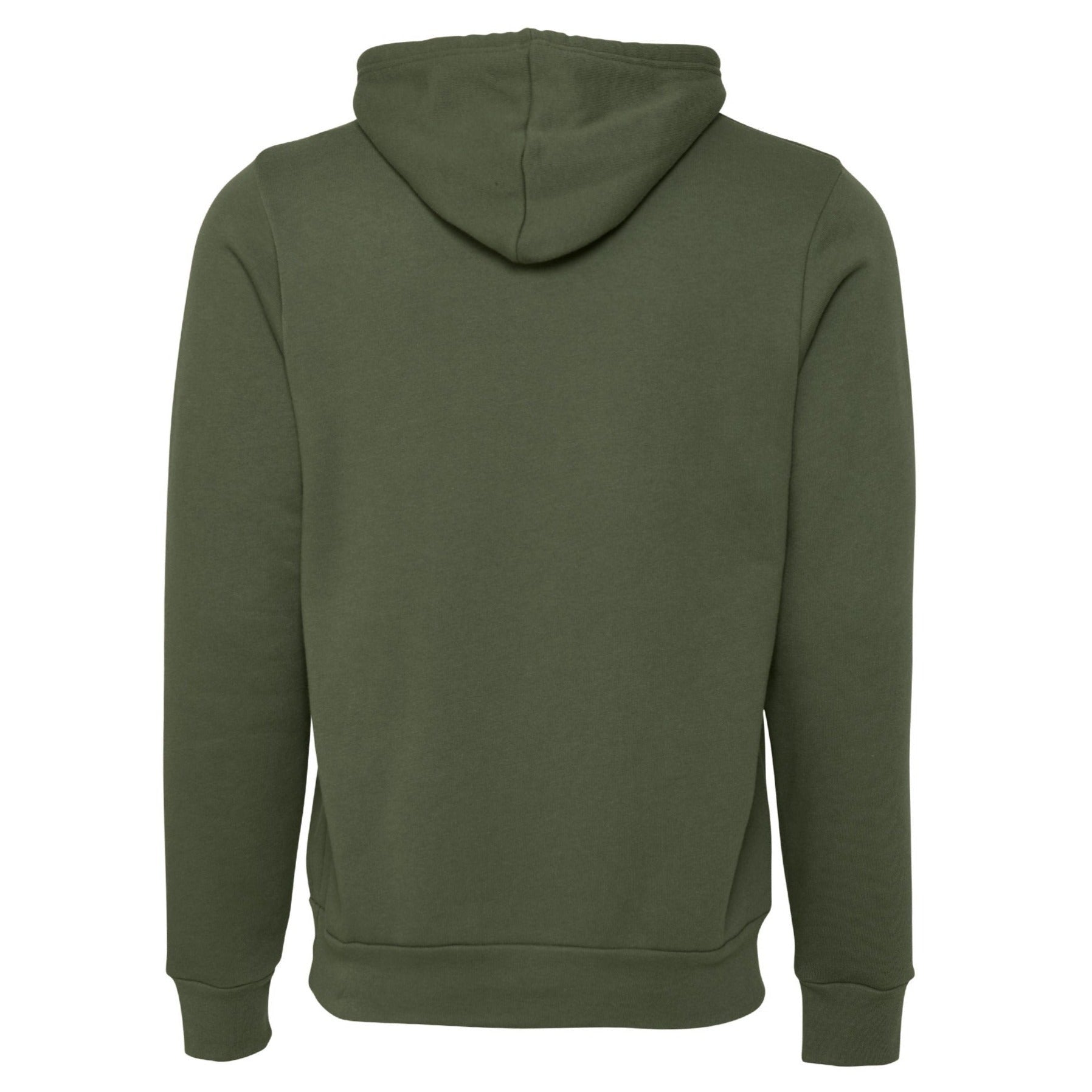 Bella Canvas Unisex Polycotton Fleece Pullover Hoodie - Military Green