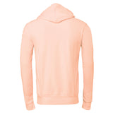 Bella Canvas Unisex Polycotton Fleece Pullover Hoodie - Peach