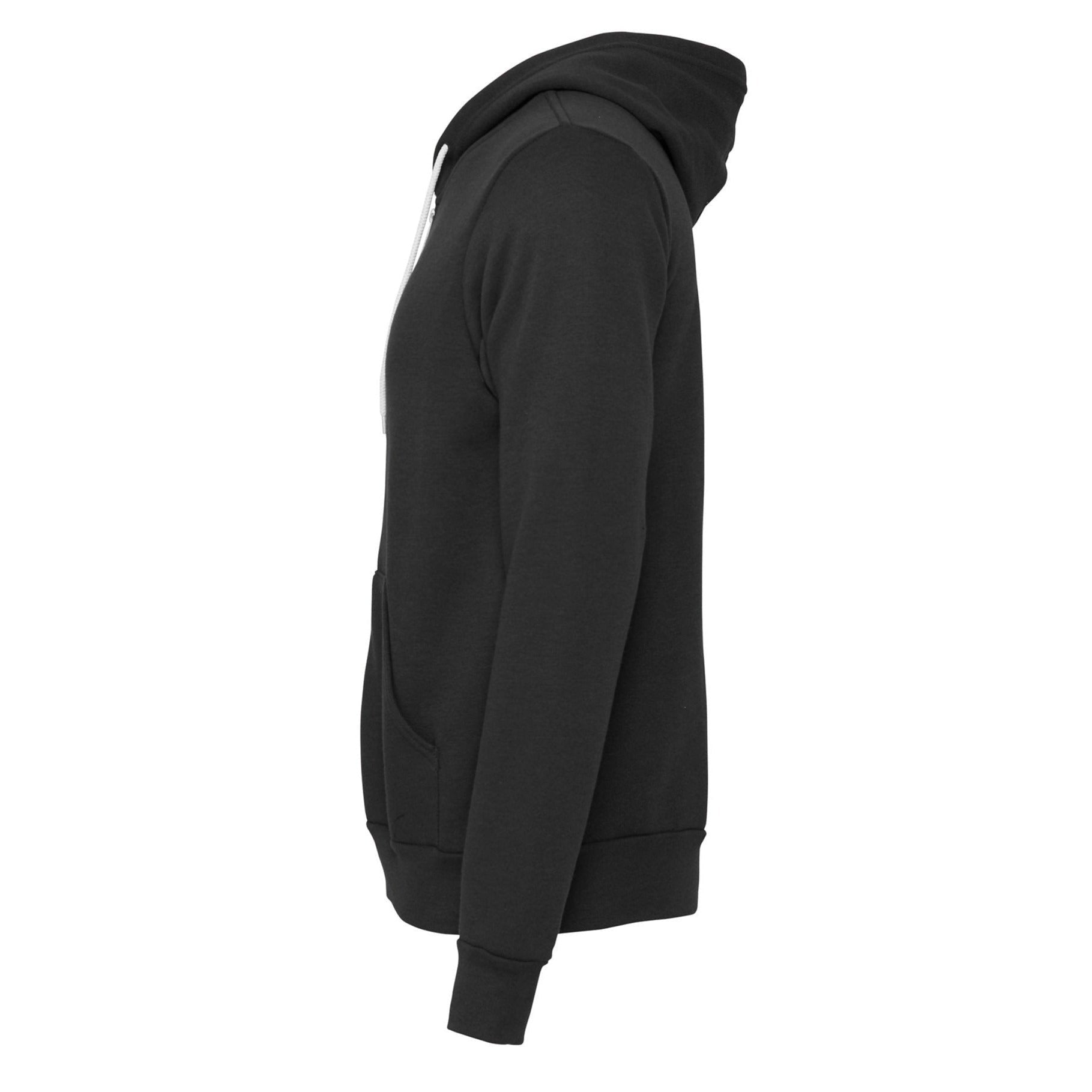 Bella Canvas Unisex Polycotton Fleece Full-Zip Hoodie - DTG Dark Grey