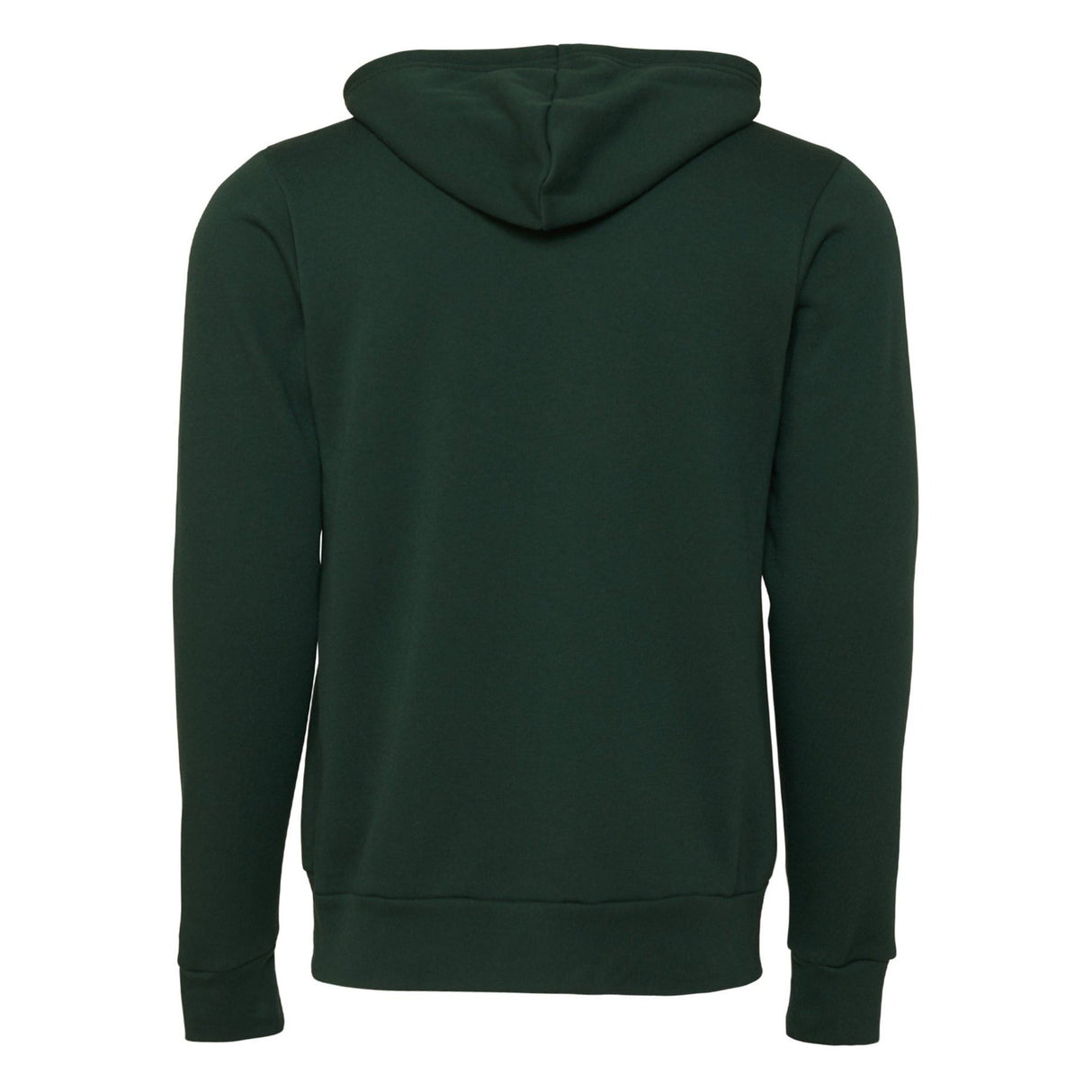 Bella Canvas Unisex Polycotton Fleece Full-Zip Hoodie - Forest