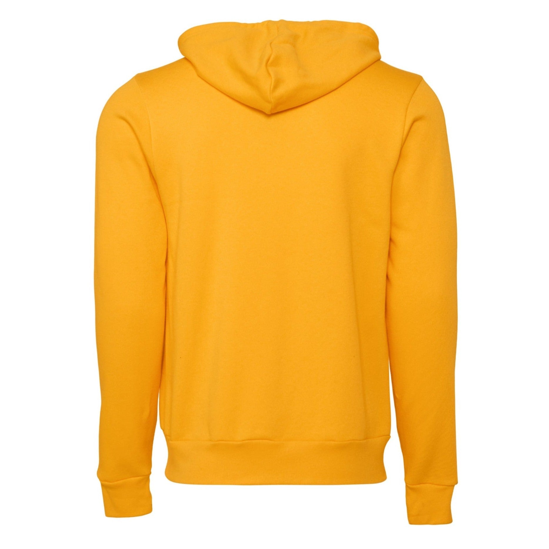 Bella Canvas Unisex Polycotton Fleece Full-Zip Hoodie - Gold