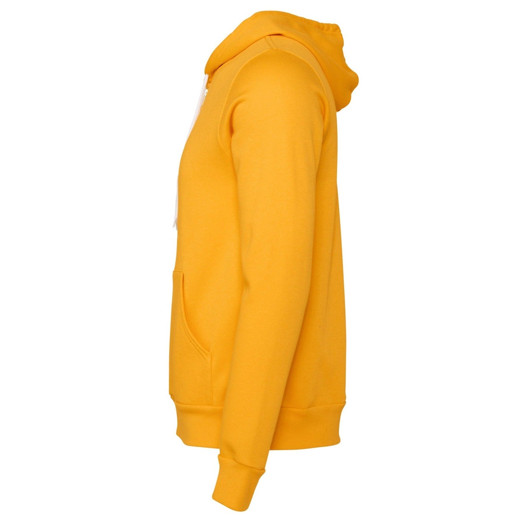Bella Canvas Unisex Polycotton Fleece Full-Zip Hoodie - Gold
