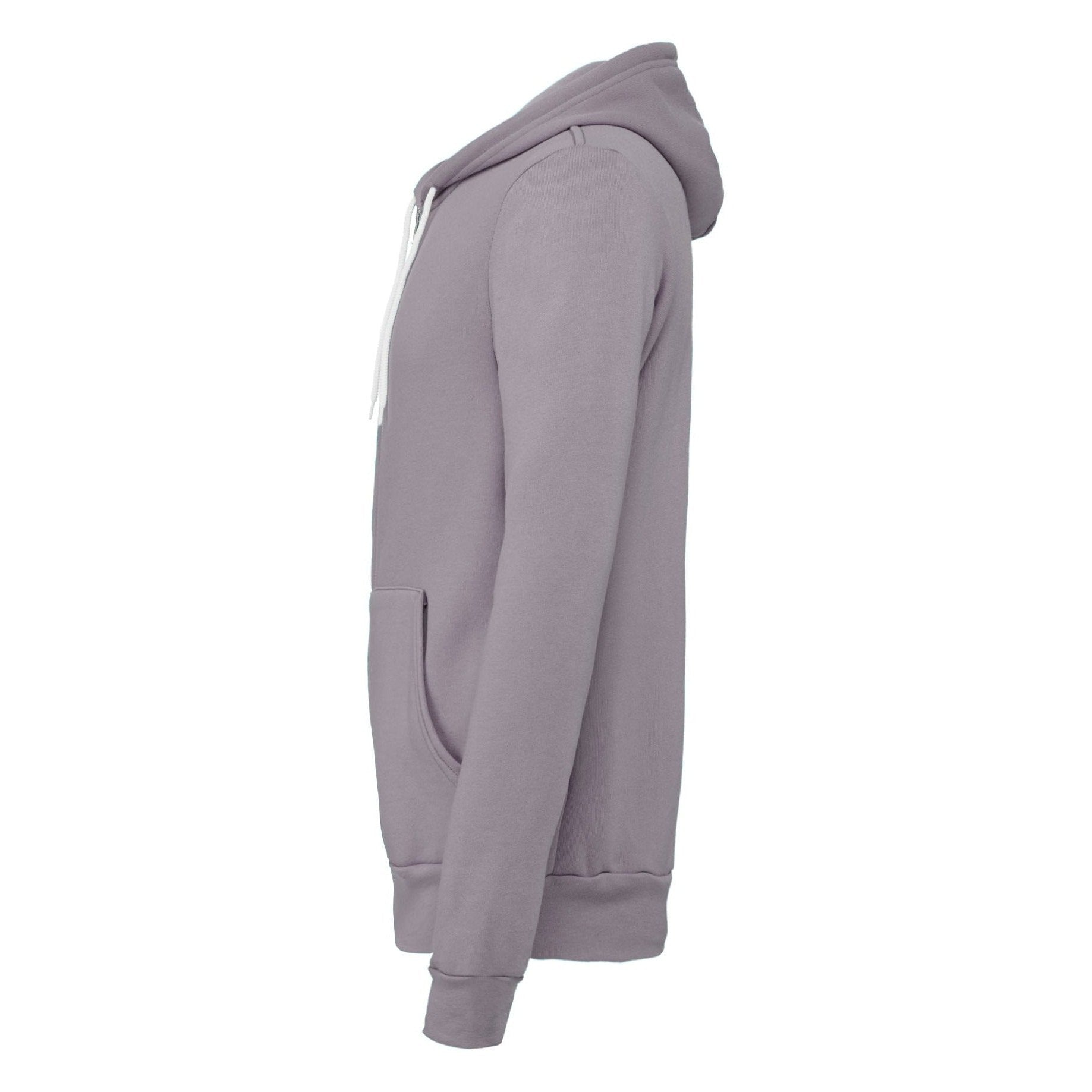 Bella Canvas Unisex Polycotton Fleece Full-Zip Hoodie - Storm