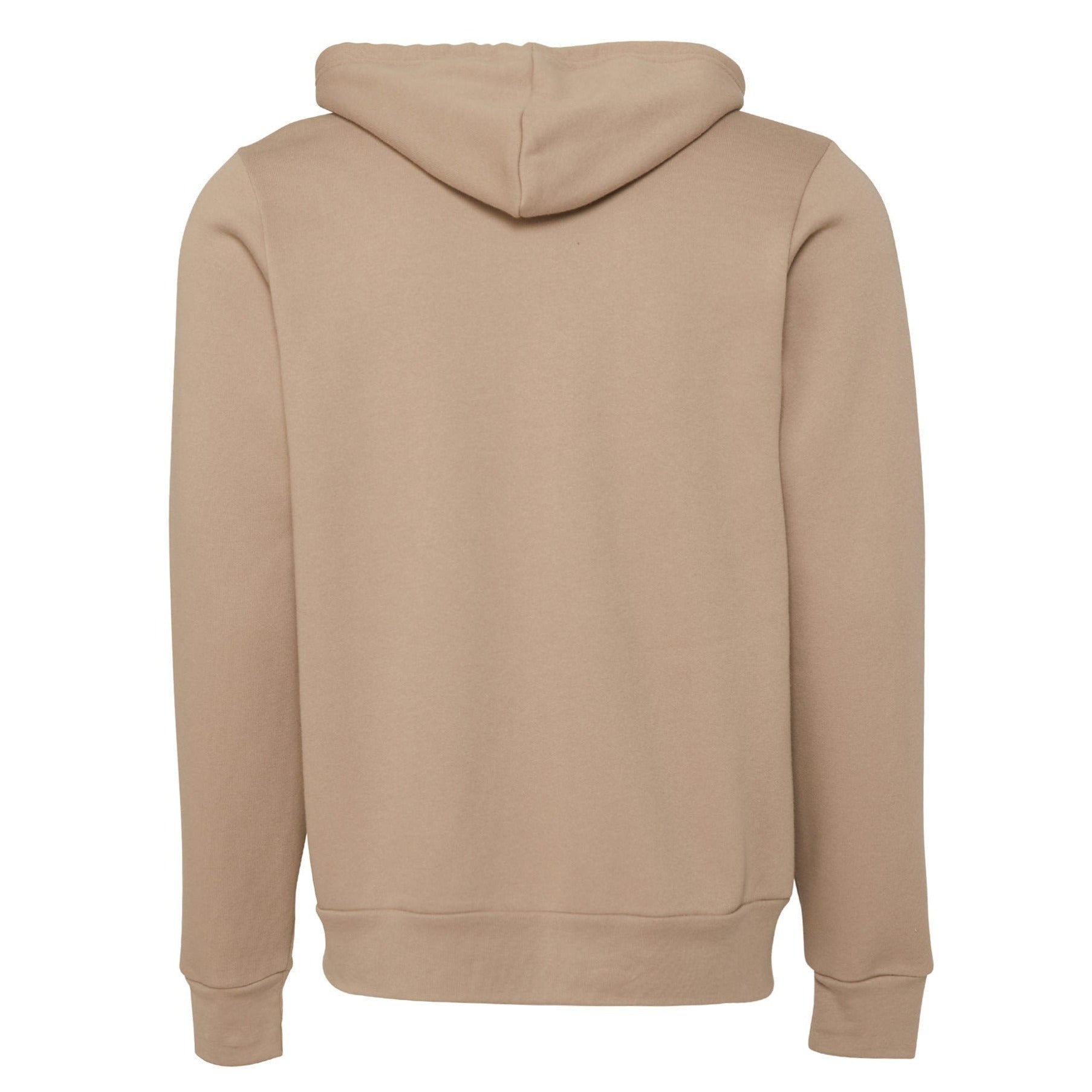 Bella Canvas Unisex Polycotton Fleece Full-Zip Hoodie - Tan