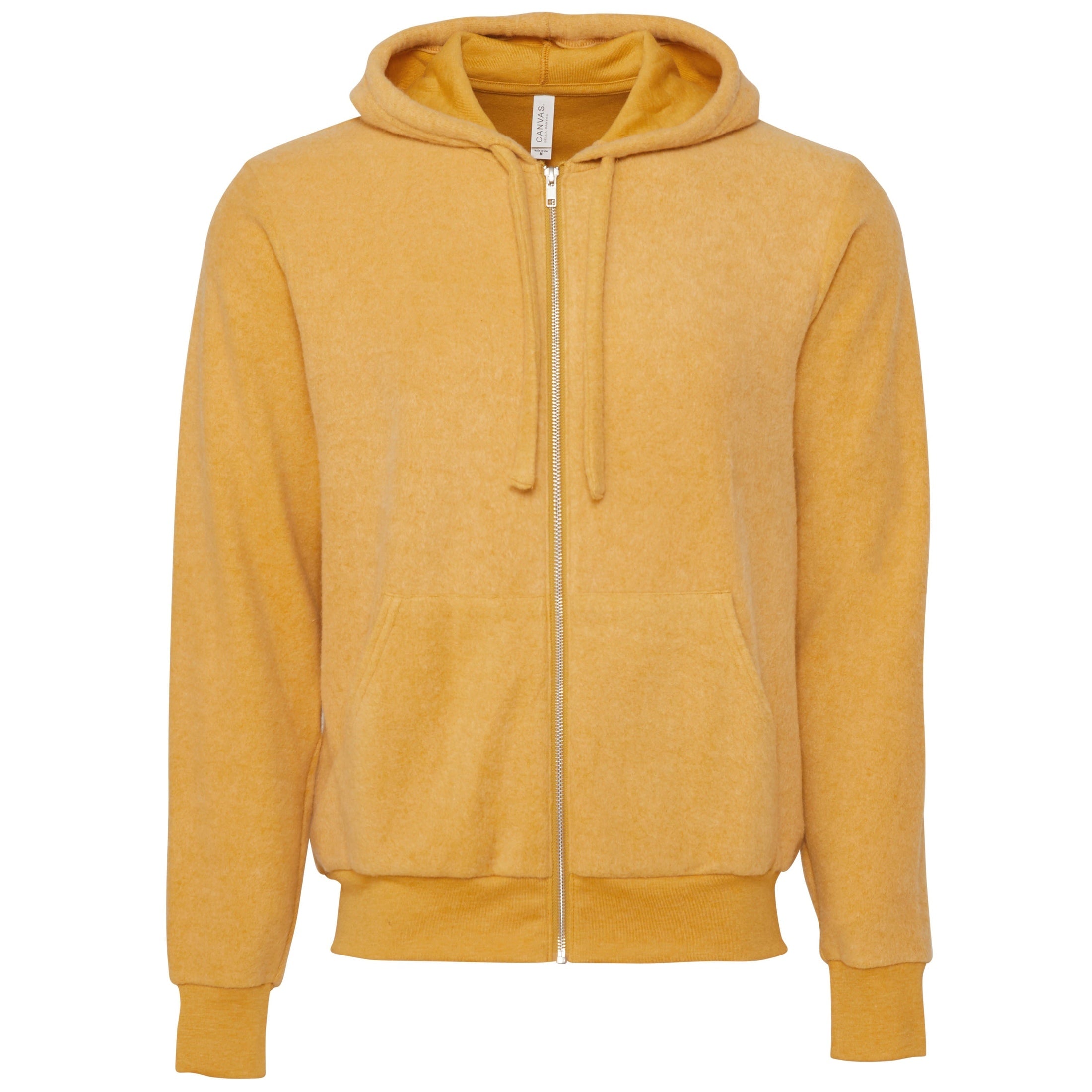 Bella Canvas Unisex Sueded Fleece Full-Zip Hoodie
