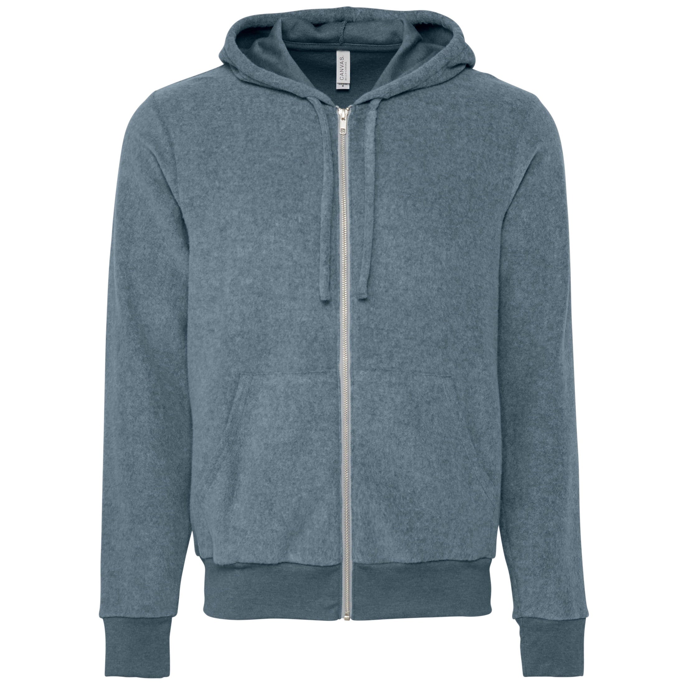 Bella Canvas Unisex Sueded Fleece Full-Zip Hoodie