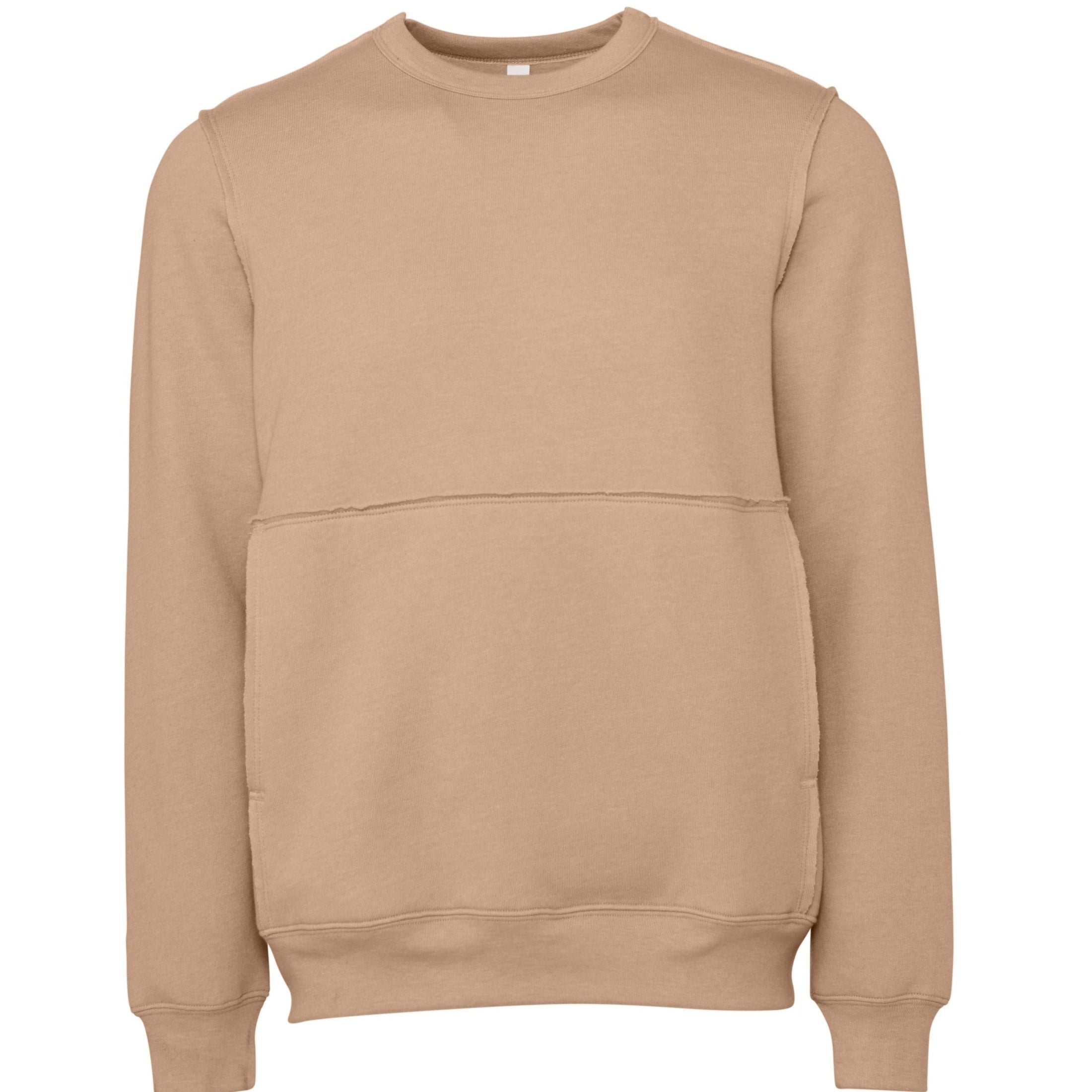 Bella Canvas Unisex Raw-Seam Crew Pullover