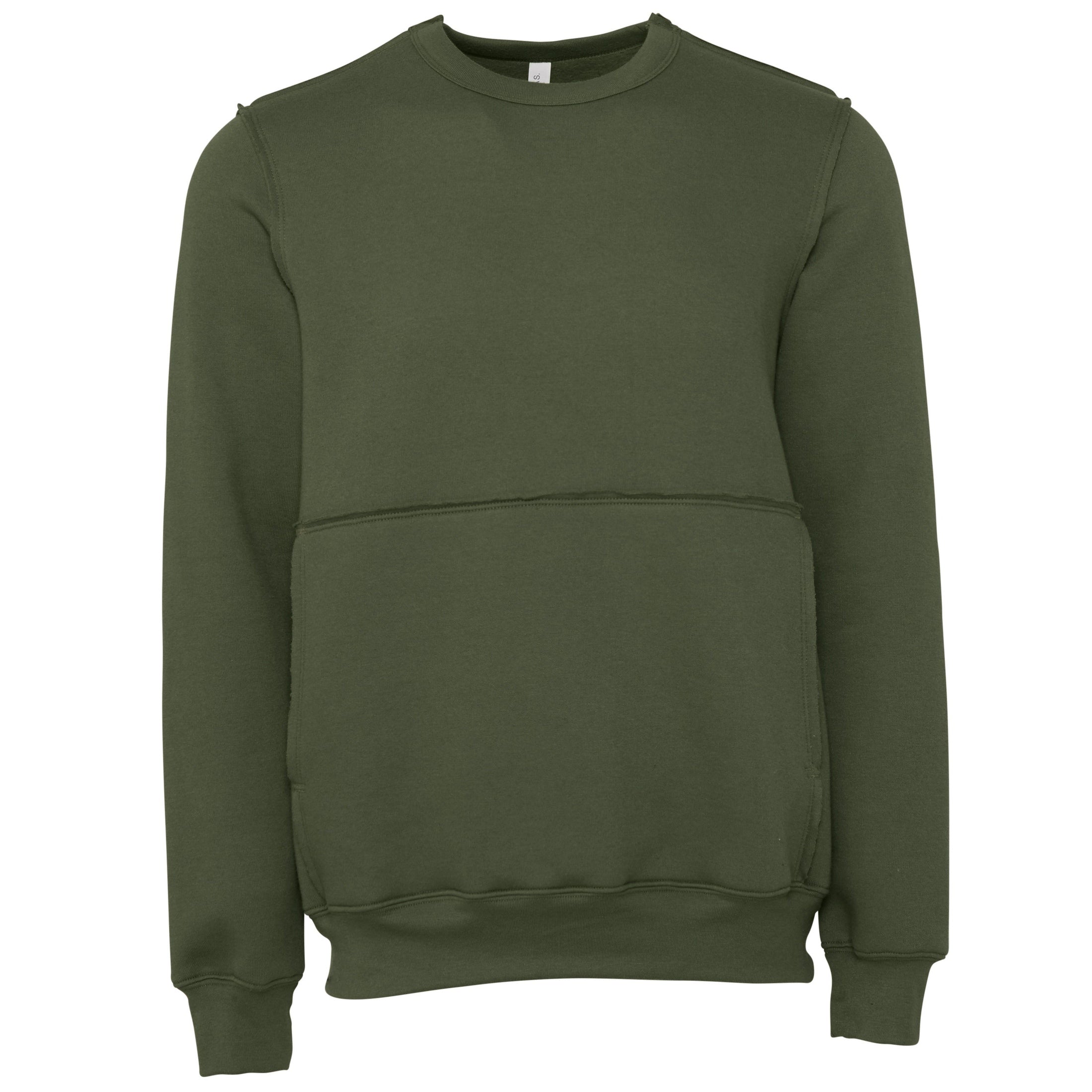 Bella Canvas Unisex Raw-Seam Crew Pullover