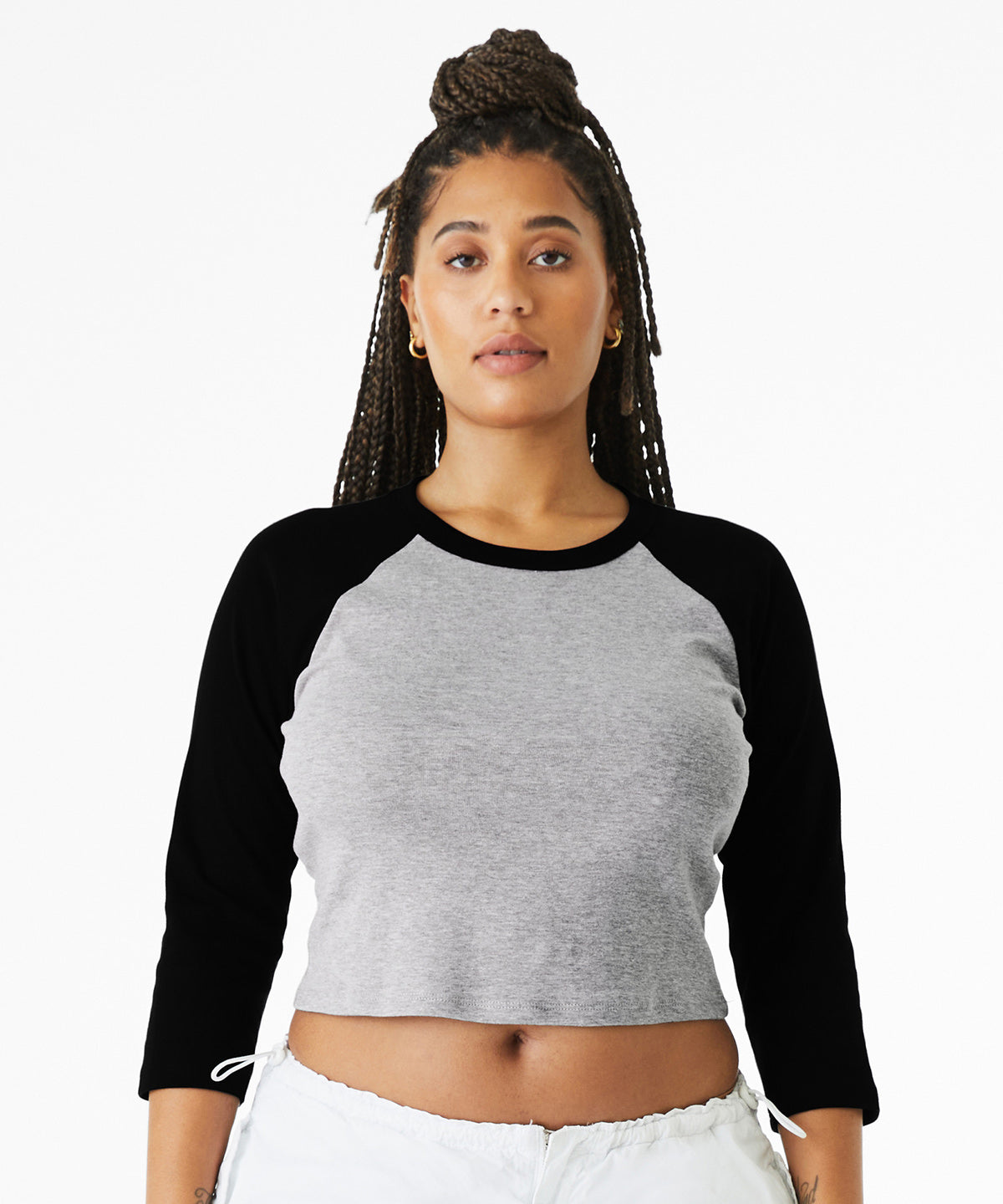 Bella Canvas Women's Micro Rib 3/4 Raglan Baby T-Shirt
