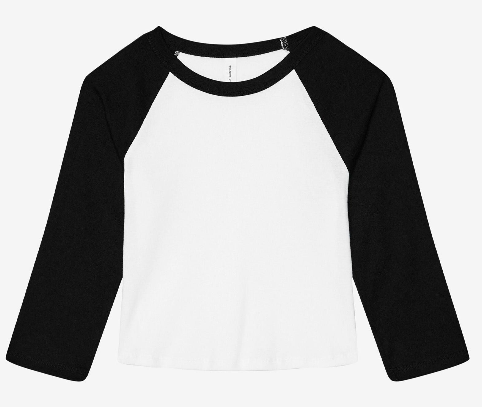 Bella Canvas Women's Micro Rib 3/4 Raglan Baby T-Shirt