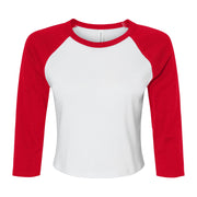 Bella Canvas Women's Micro Rib 3/4 Raglan Baby T-Shirt