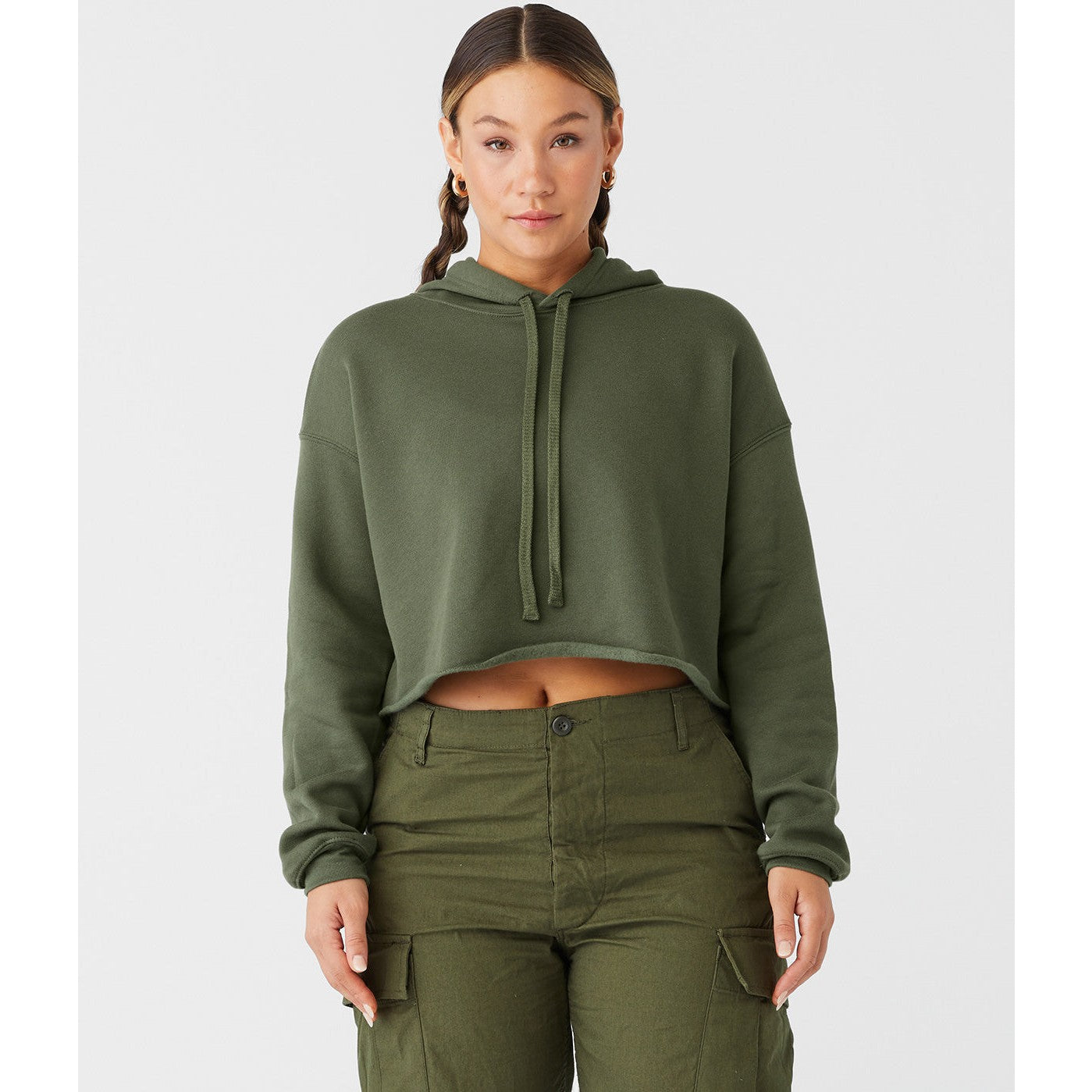 Bella Canvas Women's Cropped Fleece Hoodie