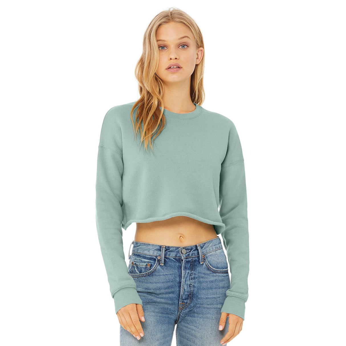 Bella Canvas Women's Cropped Crew Fleece