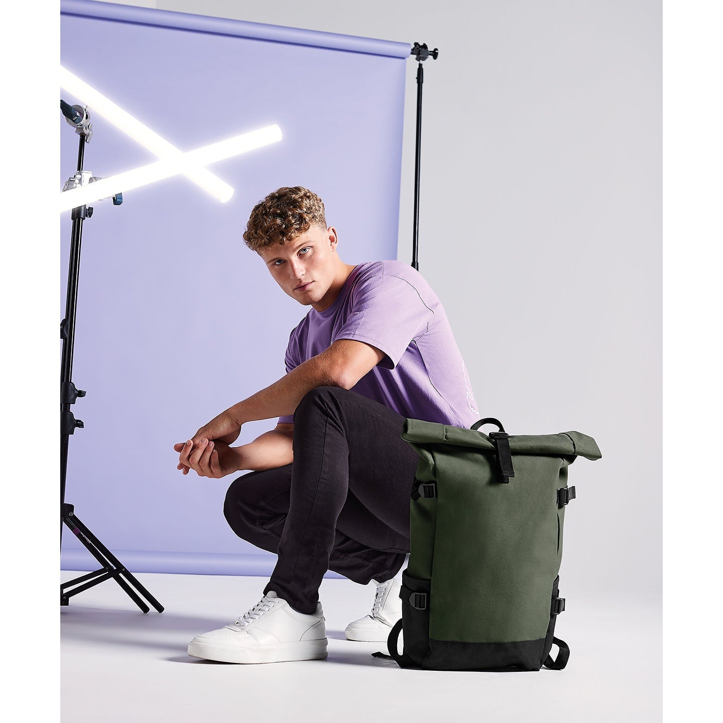 Bagbase Block Roll-Top Backpack