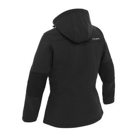 Bisley Womens Jacket Flx & Move™ Ripstop Softshell Jacket 320gsm #colour_black