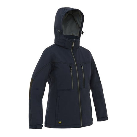 Bisley Womens Jacket Flx & Move™ Ripstop Softshell Jacket 320gsm #colour_navy