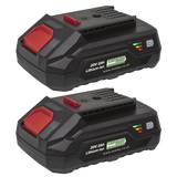 Sealey Power Tool Battery Pack 20V 2Ah Kit for SV20 Series