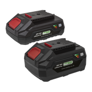 Sealey Power Tool Battery Pack 20V 2Ah & 4Ah Kit for SV20 Series