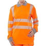 Beeswift Hiviz Executive Long Sleeve Polo
