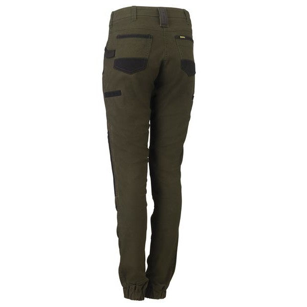 Bisley Women's Flx & Move™ Shield Panel Pants 280gsm #colour_olive