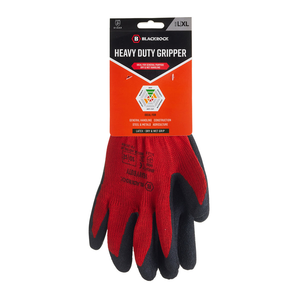 Blackrock Heavy Duty Gripper Gloves Pair (carded)