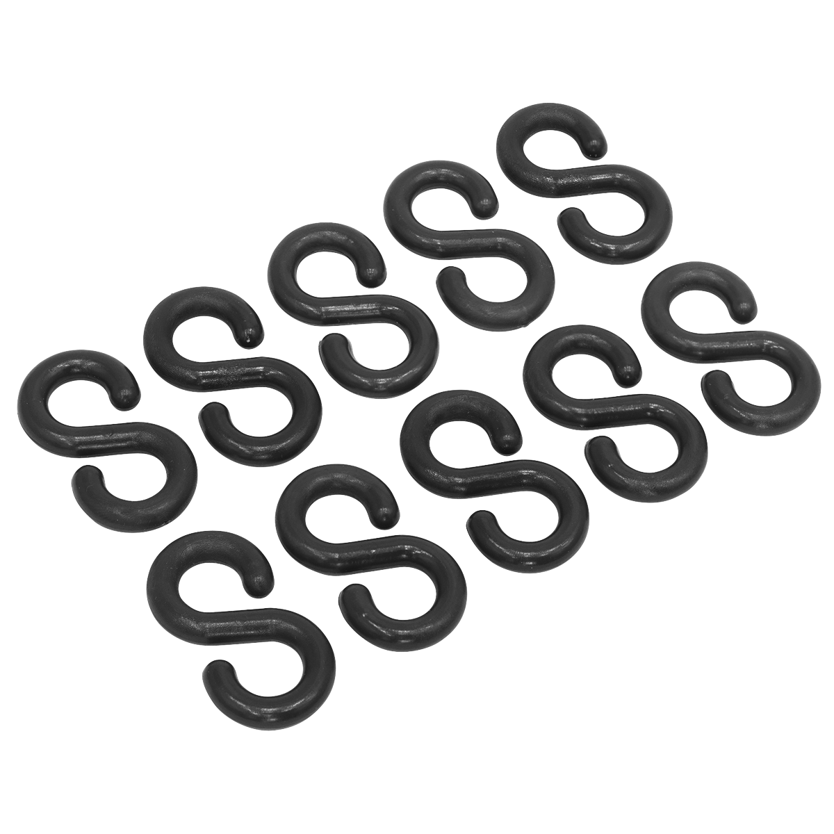 Sealey Plastic Chain S-Hook Pack of 10 BSH10